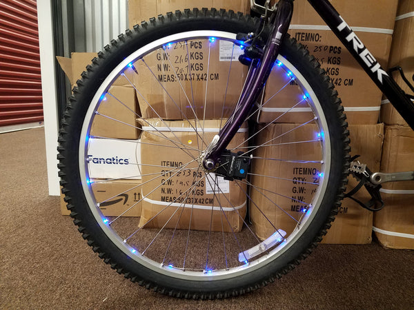 BeDazzleLiT Bicycle Wheel Light Installation