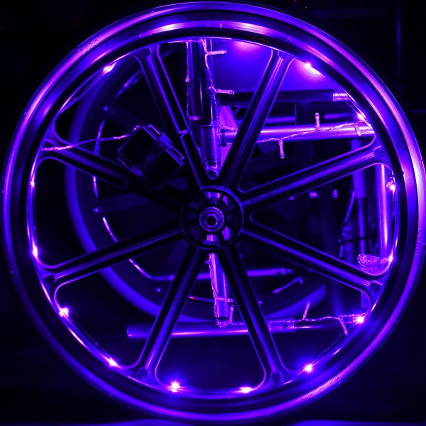 BeDazzleLiT 8 Function LED Wheel Light - Purple