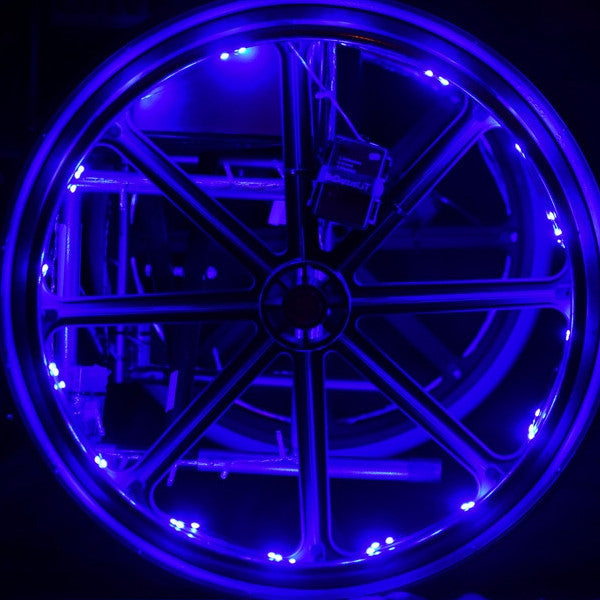 BeDazzleLiT 8 Function LED Wheel Light - Navy Blue
