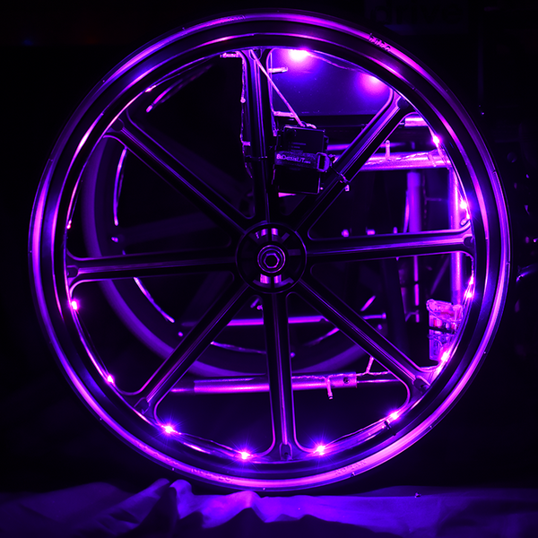 BeDazzleLiT 8 Function LED Wheel Light - Pink