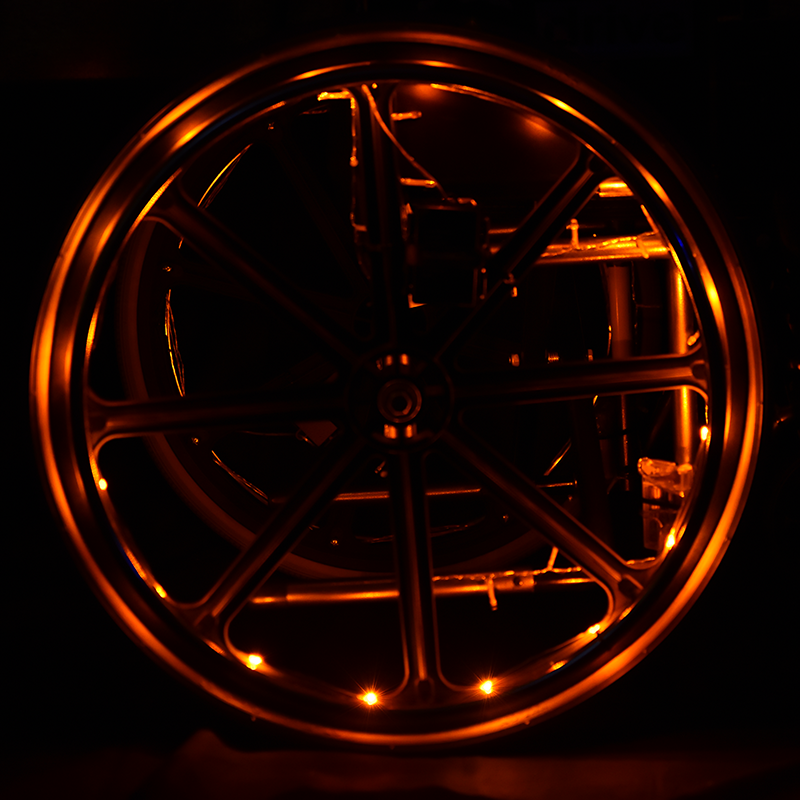 BeDazzleLiT 8 Function LED Wheel Light - Orange
